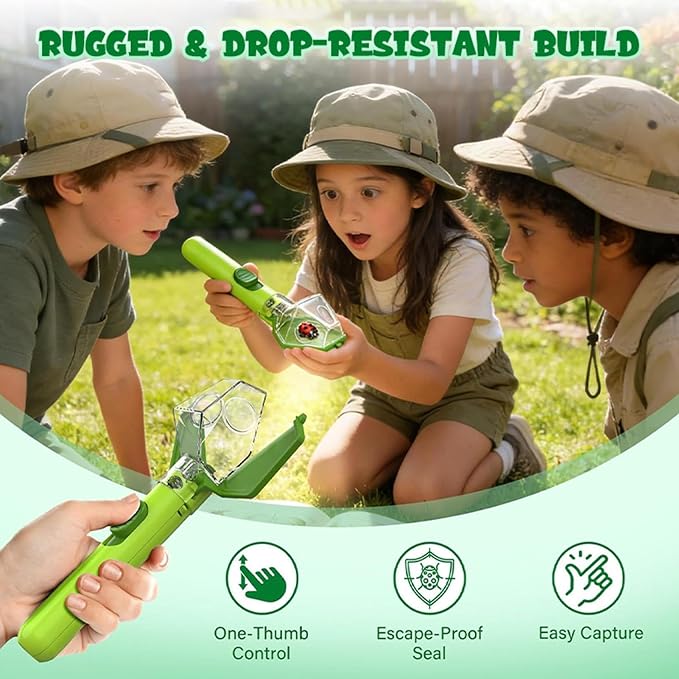 Outdoor Toys for Kids – 6X Magnifying Glass Educational Explorer Tool, Lightweight Ergonomic Learning Accessory for Investigating Plants, and Nature, Perfect for School Projects, Camping Trips - Image 6