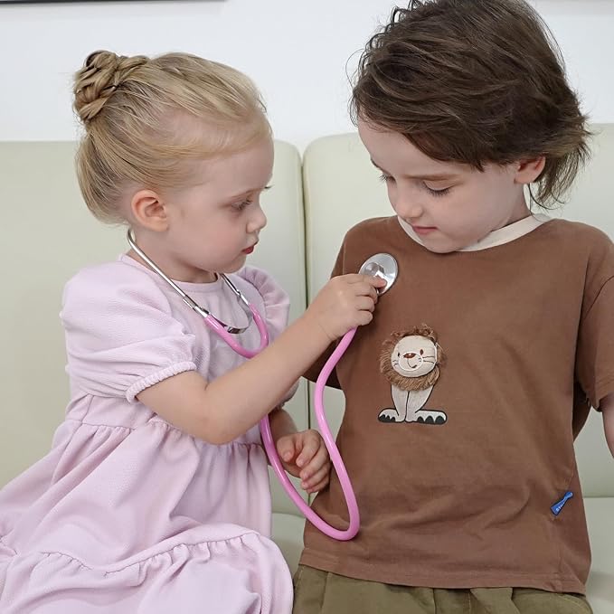 Phobby Kids Stethoscope Toy for 3 4 5 Years Old, 10 Pack - Image 5