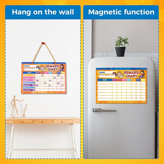 Thboxes 52 Chore Reward Chart for Kids, Cartoon Magnetic Behaviour Board - Image 5