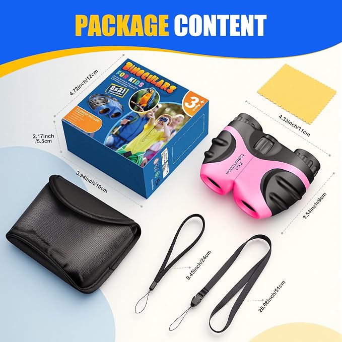 LET'S GO! Binocular for Kids, Compact High Resolution Shockproof Binoculars - Image 4