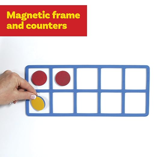LEARNING ADVANTAGE Giant Magnetic Foam Ten Frames with 20 Disks - Image 5