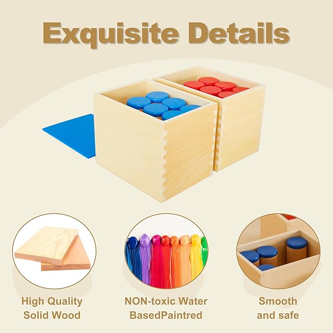 MONTESSORI OUTLET Sound Boxes for 3-6 Years Montessori Education at School and Home