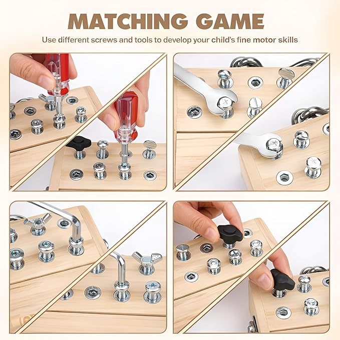 Vanplay Montessori Busy Board Toys for 3 4 5 Year Olds Boy Birthday Gifts - Image 3