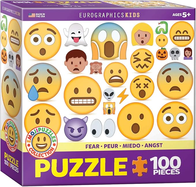 EuroGraphics Fear Emoji (100 Piece) Puzzle by EuroGraphics