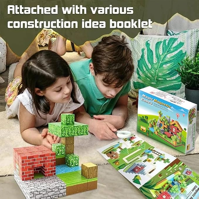 Magnetic Building Blocks 100PCS - Strong Magnets Construction Cubes for Kids Ages 3-8, STEM Educational Toys for Boys & Girls - Image 7