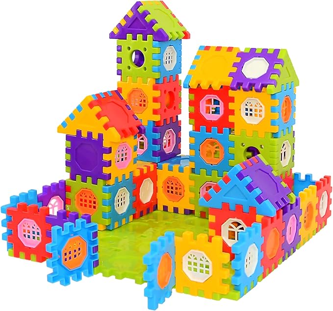 FUBAODA Building Blocks for Toddlers & Kids 180 Pcs Toy Building Sets – STEM Building Toys –Interlocking Building Blocks for Toddlers and Kids by FUBAODA