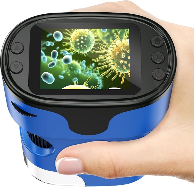 Kids Digital Microscope STEM Toy: Complete Science Gift Kit for Ages 4-12 by BEBANG