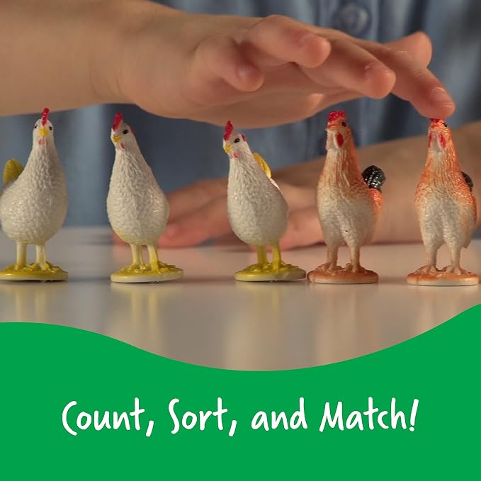 Learning Resources Farm Animal Counters - 60 Pieces, Ages 3+ Toddler Learning Toys, Farm Animals Toys, Develops Counting and Matching Skills - Image 5