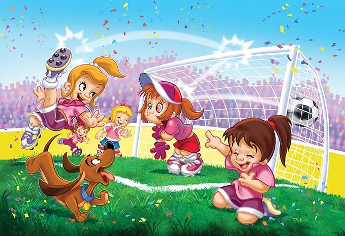 EuroGraphics Soccer Stars Go Girls Go! Puzzle (100-Piece) - Image 2