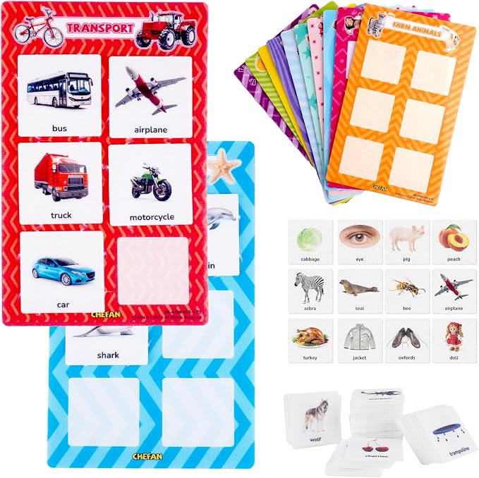 CHEFAN Sorting Toy for Toddlers 3-5, 72 PCS Preschool Learning Activities with 12 Themes, Fine Motor Skills Matching Game, Montessori Categorizing Educational Toy for Speech Therapy Autism Learning by CHEFAN