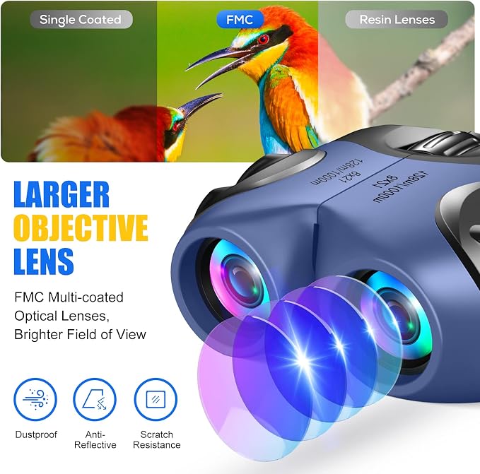 LET'S GO! Binocular for Kids, Compact High Resolution Shockproof Binoculars - Image 3