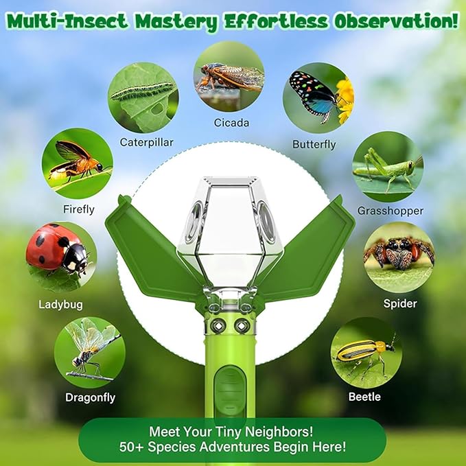 Outdoor Toys for Kids – 6X Magnifying Glass Educational Explorer Tool, Lightweight Ergonomic Learning Accessory for Investigating Plants, and Nature, Perfect for School Projects, Camping Trips - Image 8