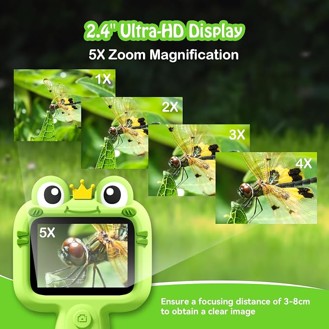 Kids Borescope with Light Borescope Camera for Kids Rechargeable STEM Science Educational Outdoor Toy with 32GB Card Nature Outside Exploration Birthday Gift for Boys Girls Ages 4,5,6,7,8,9,10,11,12 - Image 5
