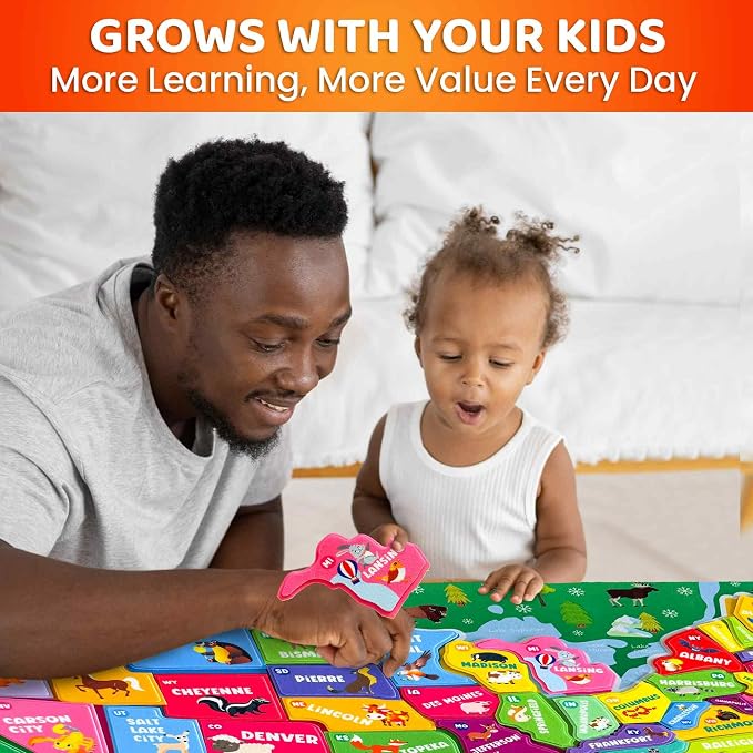 USA Felt Board for Kids 3-5 Years Old - Preschool Learning Activities - Image 6
