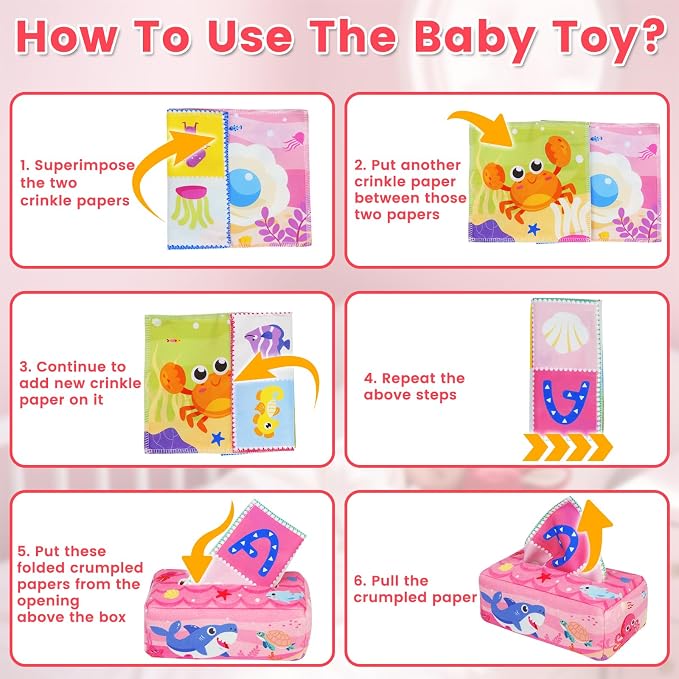 Baby Tissue Box Toys: Montessori Toys for Babies 6-12 Months - Image 6