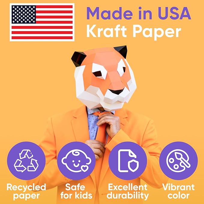 USA Made 12" x 1200" Light Blue Paper Roll, 45 lbs Thickness, American Quality Colored Kraft Paper for School, Bulletin Board Arts & Crafts - Non-Toxic, Odorless, Safe