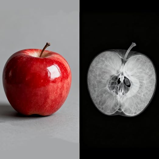Vegetable, Fruit and Plant X-Rays, Set of 10, Simulation Specimen, Science Experiment Material for Kindergarten, Light Table, Montessori & Reggio-Inspired (Fruit) - Image 3