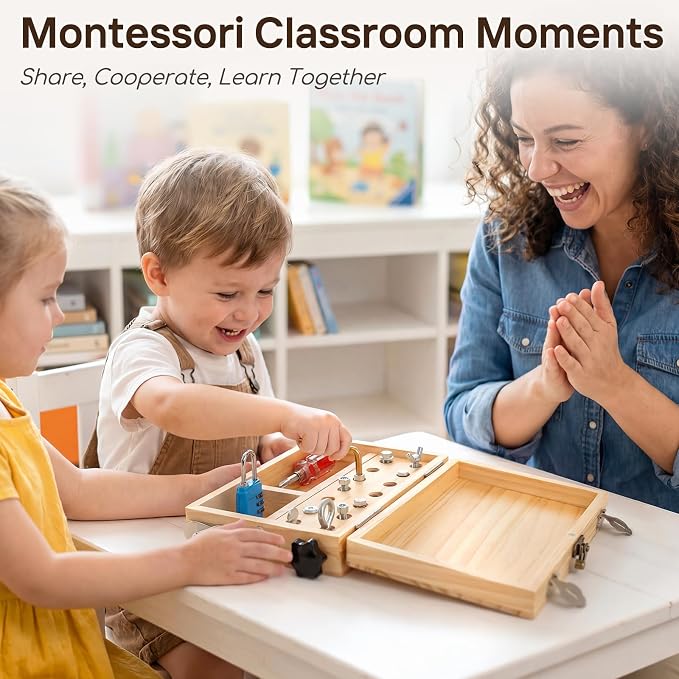 Lehoo Castle Montessori Screwdriver Board Set, Wooden Tool Set for 3 4 5 - Image 7