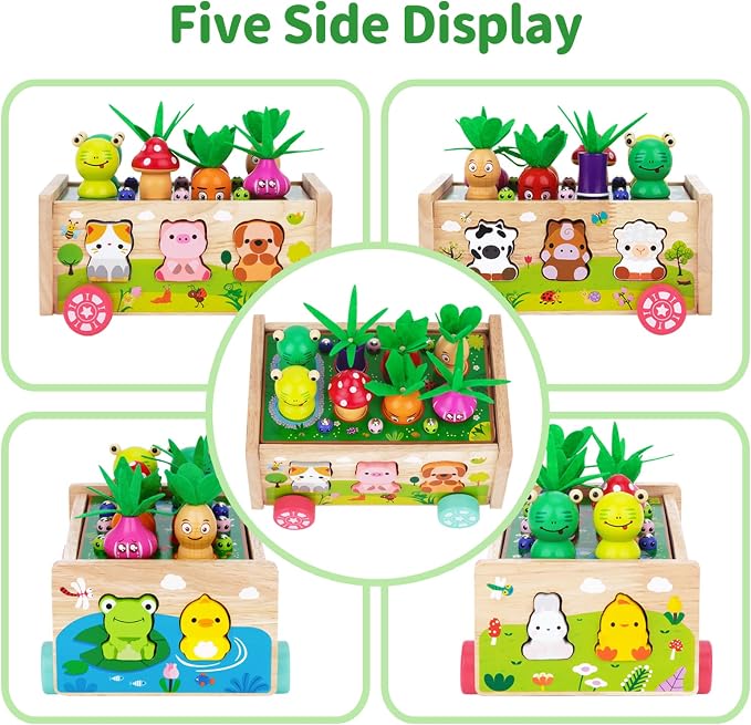 KMTJT Montessori Wooden Toddler Toys for 1 2 3 Years Old Boys Girls Gifts - Image 2