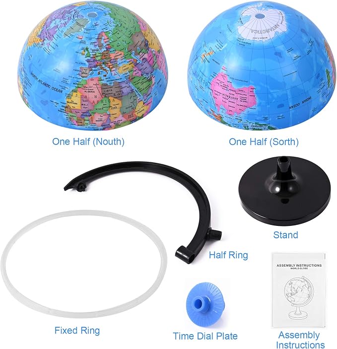Wizdar 8'' World Globe for Kids Learning - Image 5