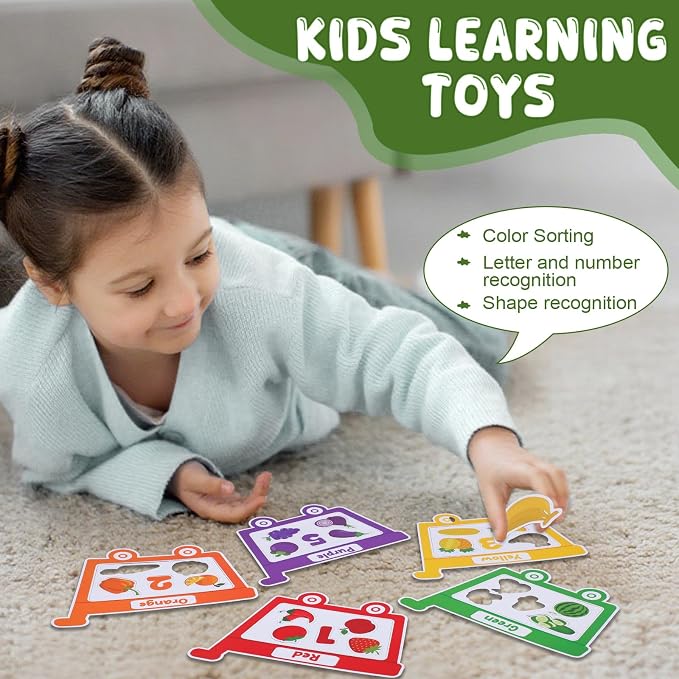 10Pcs Magnetic Color Sorting Set 60 Fridge Magnets for Kids - Image 7