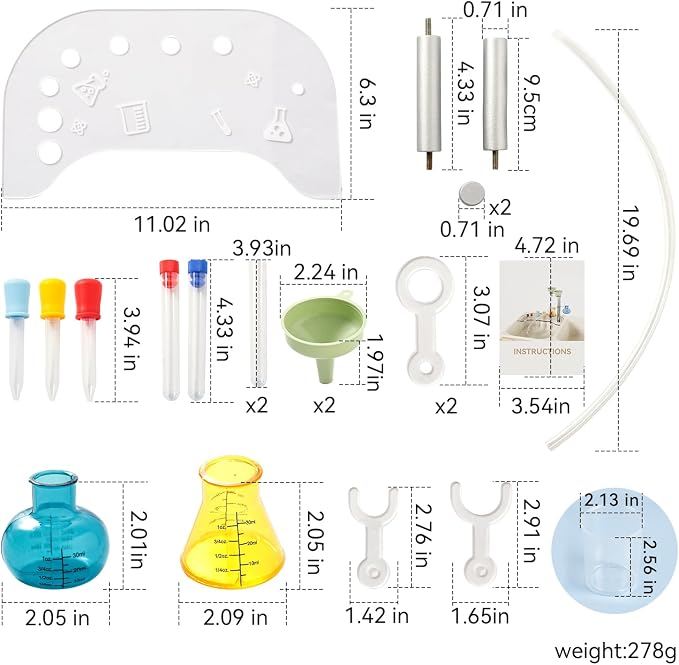 bopoobo Sensory Lab Tray Set Montessori-Inspired Sensory Play The All-in-One Science Station for Curious Toddlers (Chemistry Tools - Tabletop Set) - Image 6