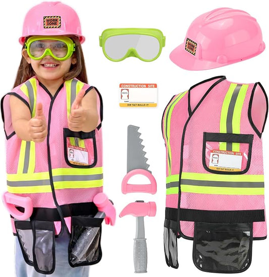 Liberry Kids Tool Set Pretend Toy for 3 4 5 Years Old with Costume by Liberry