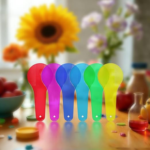 6 Pcs Transparent Color Paddles for Color Mixing and Light Experiments - Image 5