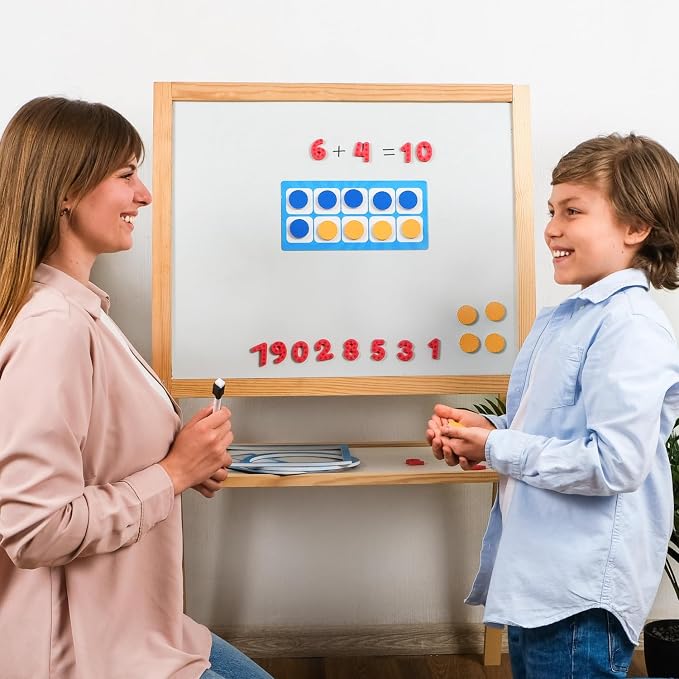 82 PCS Jumbo Magnetic Number Bonds and Magnetic Ten Frames Set Simply Magic - Image 7