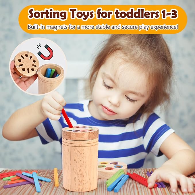 Color Sorting Toys for Toddler, Montessori Toys for 1-3 Year Old - Image 4