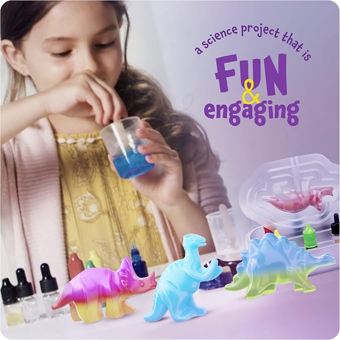 Dino Soap Making Kit For Kids - Dinosaur Science Toys Kits - DIY Craft Kit - Image 2