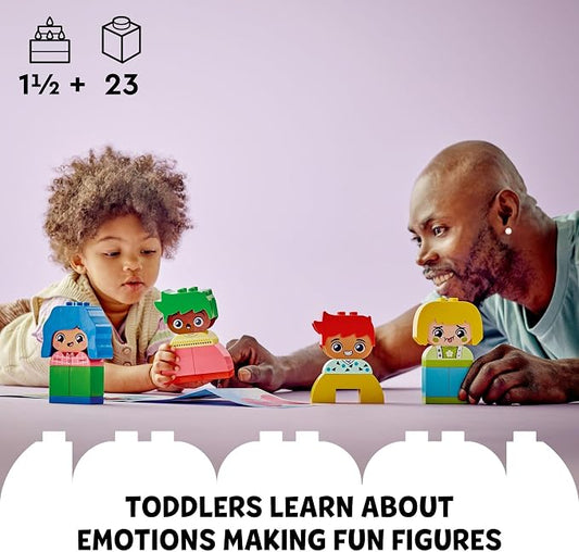 LEGO DUPLO My First Big Feelings & Emotions Interactive Toy, Colored Building Bricks and 4 Characters, Social and Emotional Play for Preschoolers, 1 Year Old and Up, 10415 - Image 2