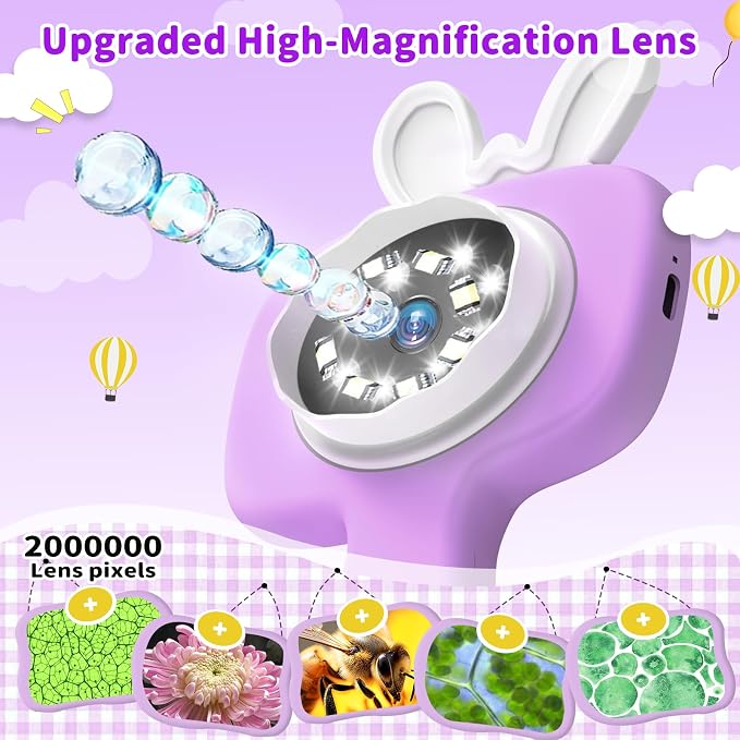 BLACKROOT Microscope for Kids, 2.4" Handheld Digital Pocket Microscope - Image 8