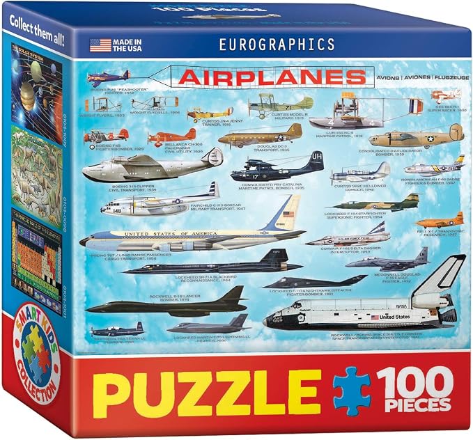 EuroGraphics Airplanes Mini Puzzle (100-Piece) by EuroGraphics