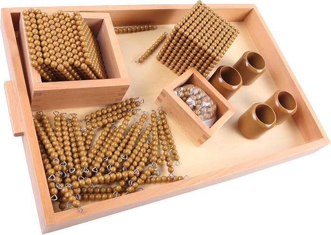 Golden Math Bead Material - Montessori Number Learning Educational Gifts for Kids - Image 5