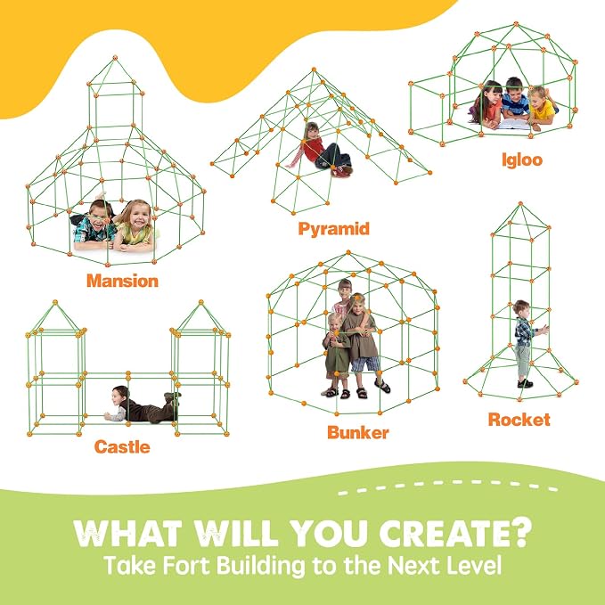 Tiny Land Fort Building Kit for Kids Ages 4-12, STEM Building Toy - Image 4