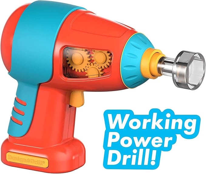 Educational Insights Design & Drill Bolt Buddies Rocket - Building Construction Toys for Toddlers 3-5, Take Apart Toy Rocket Kit, Kids Tool Set with Electric Toy Drill, Toddler STEM Toys - Image 7