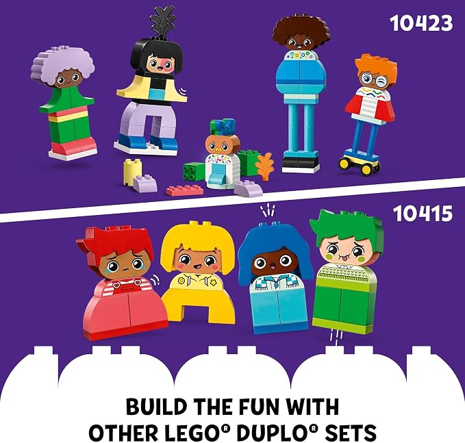 LEGO DUPLO My First Big Feelings & Emotions Interactive Toy, Colored Building Bricks and 4 Characters, Social and Emotional Play for Preschoolers, 1 Year Old and Up, 10415 - Image 6
