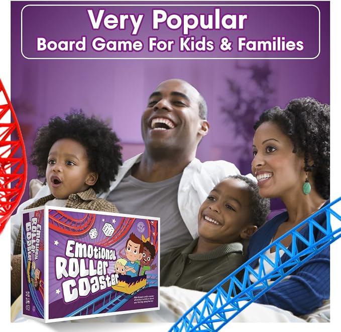 Emotional Rollercoaster | Anger Management Board Game For Kids & Families | Therapy Learning Resources | Anger Control Card Game | Emotion Board Games Games For Kids ages 4-8 -12 | Social Emotional - Image 5