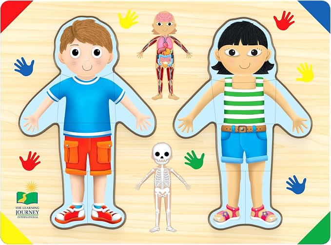 The Learning Journey: Lift & Learn Inside of Me – Human Body Layered 28 piece Jigsaw Puzzles- Montessori School - Learning Educational Toy for Baby - Kids Ages 3 and Up Non-Toxic & BPA Free - Image 3