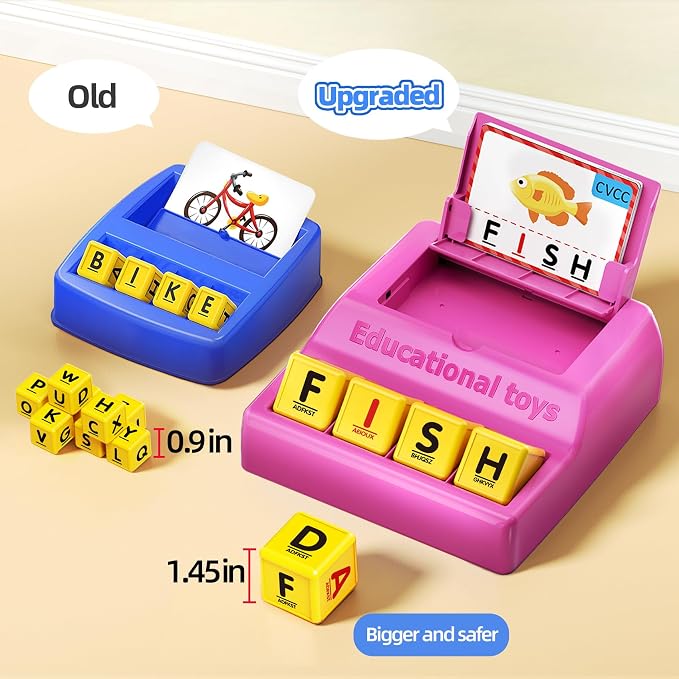 Montessori Matching Letter Game Toys for 3 4 5 Year Old Boy Girl Gifts Kids - Image 4