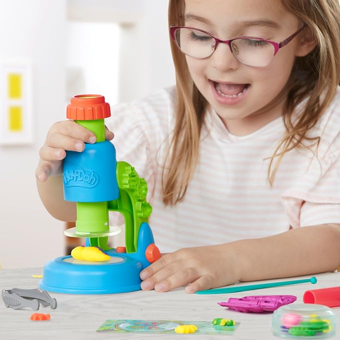 Play-Doh Light & Look Microscope for Kids, Electronic Preschool Toys for Girls & Boys, 9 Accessories & 5 Colors, Back to School Gifts, Ages 3+ - Image 12