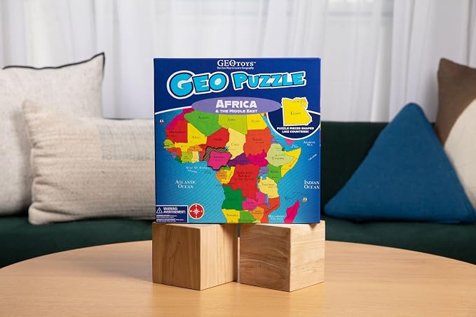 GeoPuzzle Africa & Middle East Jigsaw Puzzles, 65 Pc Puzzle for Kids - Image 6