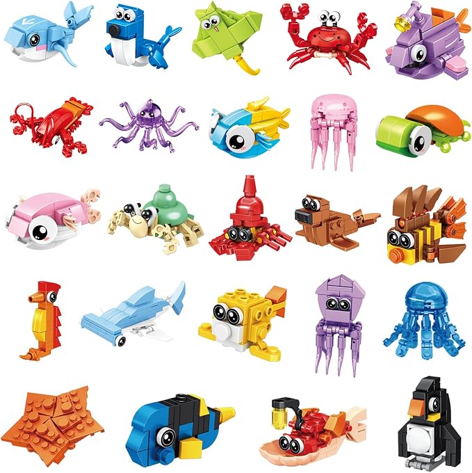 BRICHBROW 24 Pack Mini Building Block Sets Party Favors for Kids by BRICHBROW