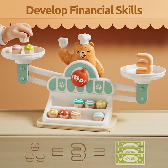 TOP BRIGHT Balance Counting Math Game, STEM Educational Toy for Ages 3-5 - Image 5