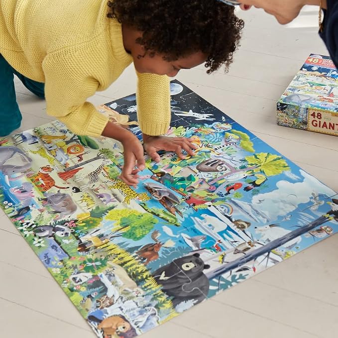 eeBoo Within The Biomes 48 Giant Piece Children's Puzzle, 30" x 24" - Image 7