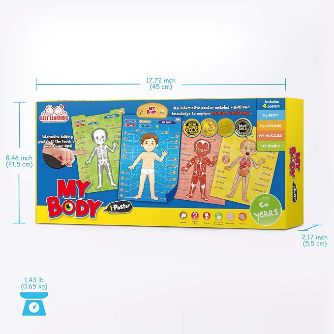 BEST LEARNING i-Poster My Body - Interactive Talking Human Anatomy Toy - Image 7