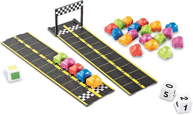 Learning Resources Mini Motor Math Activity Set - Math Manipulatives for Preschoolers, Preschool Board Games, Learning & Education, Addition and Subtraction Games, Counting & Color Sorting by LearningResources