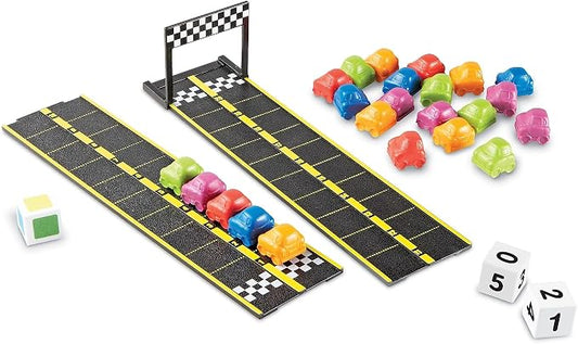 Learning Resources Mini Motor Math Activity Set - Math Manipulatives for Preschoolers, Preschool Board Games, Learning & Education, Addition and Subtraction Games, Counting & Color Sorting by LearningResources