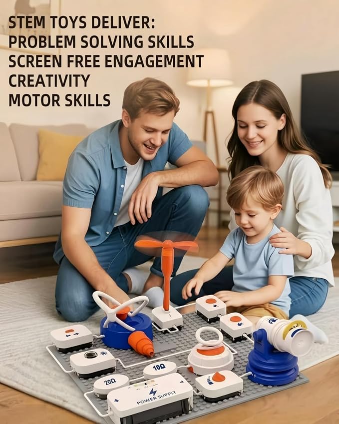 Science STEM Kits for Kids, Electronics Exploration Kit, 41 Pcs DIY Circuit Parts, Over 700 Projects, STEM Educational Toy Gifts for Kids Boys Girls Ages 3 4 5 6 7 8 9 10 11 12, Color Project Manual - Image 4